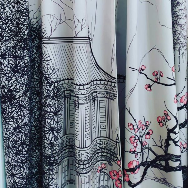 All Over Printed Customized Window Curtains India
