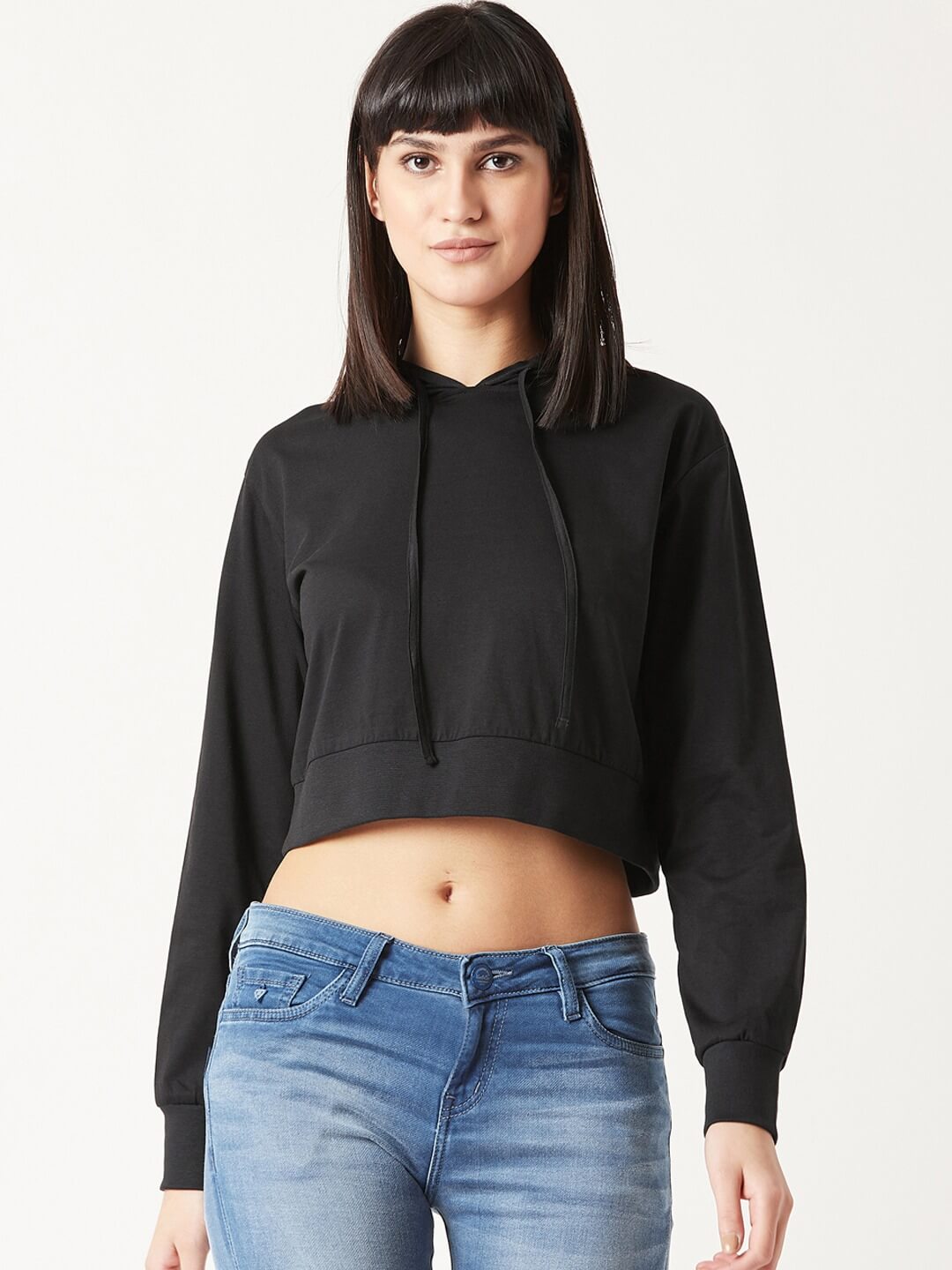 Women's Cropped Hoodie - OOWIA | Print On Demand & Fulfilment India